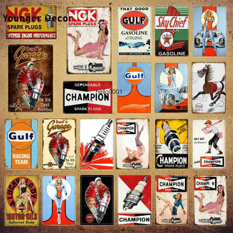 

That Good Gulf Gasoline Vintage Decor Motor Oil Metal Tin Signs Racing Team Poster Garage Wall Plaque YI-153
