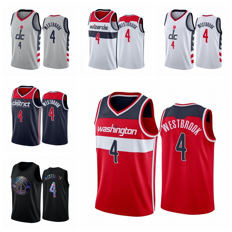 

WashingtonWizardsMEN Russell Westbrook 2020-21 White Basketball Jersey, Black