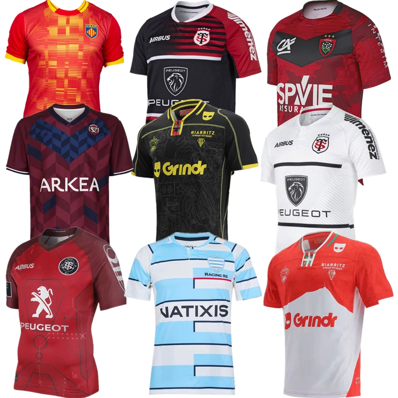 

2021 2022 BIARRITZ Toulouse Racing 92 rugby jersey 21 22 Stade Toulousain Rctoulon Union Bordeaux Begles home away Perpignan DOMICILE EXTERIEUR size -5XL shirt, Toulouse collector 5 etoiles jersey