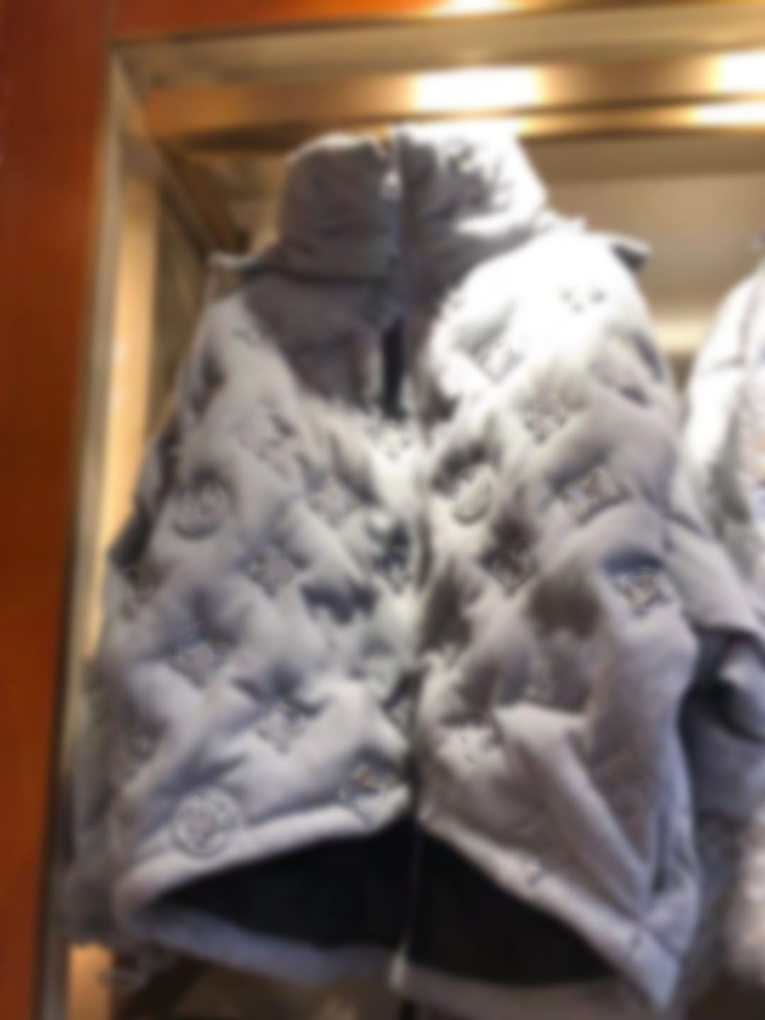 

2021 lastest winter 3d printed men and women down jackets, Gray