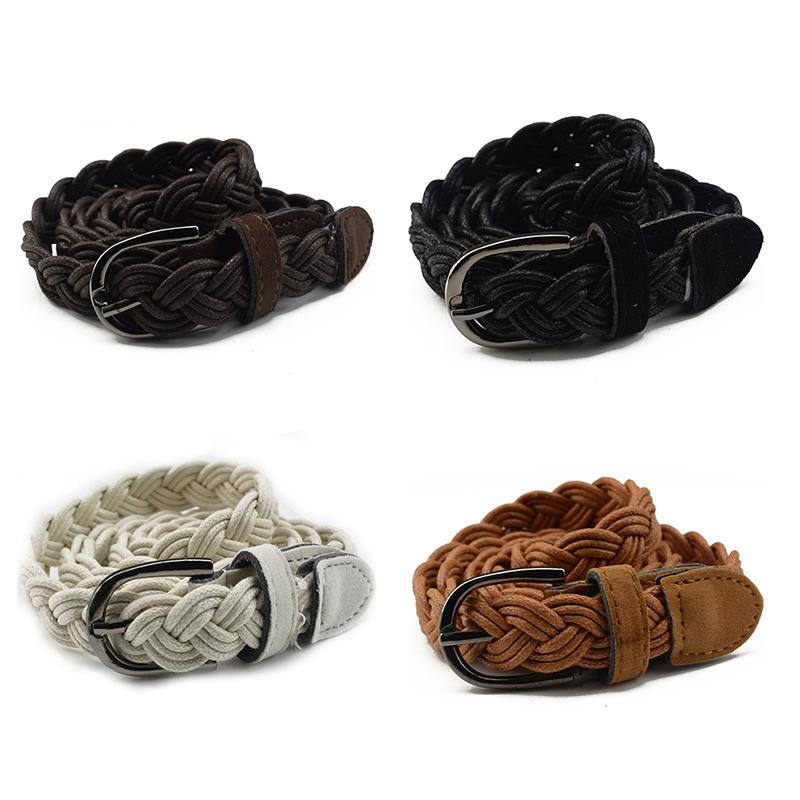 

Belts Belt Braided People's Genuine Leather Casual 100-135cm, Orange