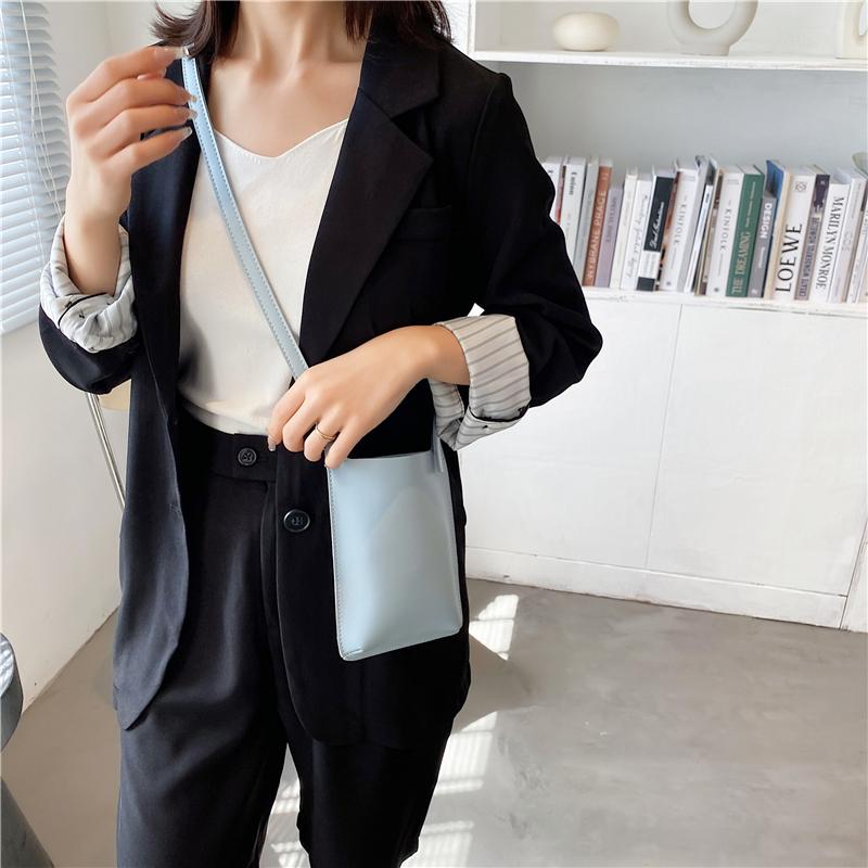 

Evening Bags Women's Handbags Quality PU Leather Shoulder Bag 2021 Summer Simple Crossbody Female Cute Purse And Phone