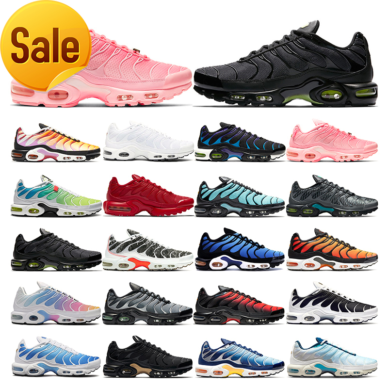 

36-46 tn plus running shoes mens black White Atlanta Volt Glow Hyper Pastel blue Oreo women orange pink Breathable sneakers trainers outdoor, 38