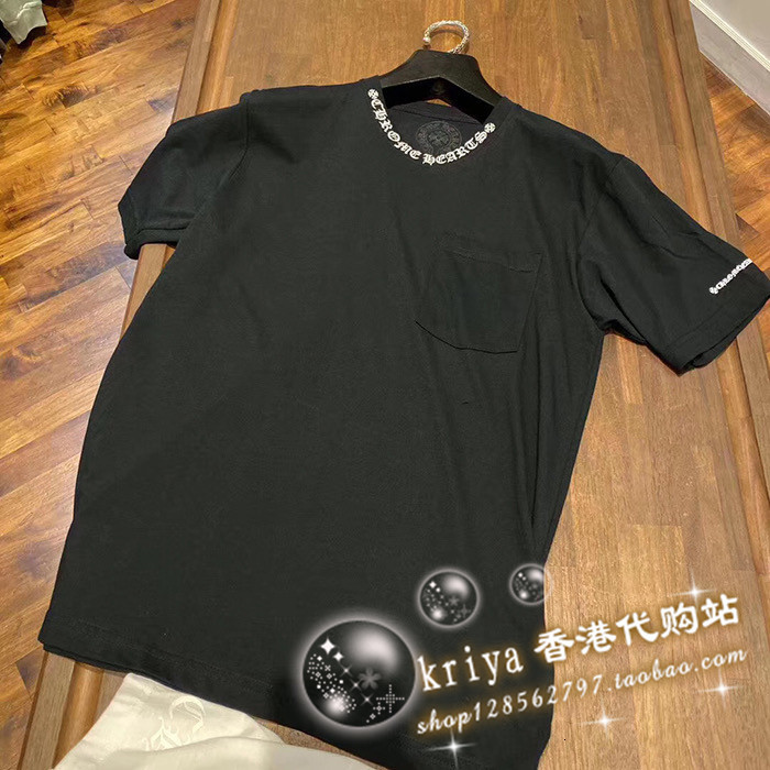 

Fashion crosin Trendy Fashion crosinsummer hearts chrome neckline Sanskrit letter Casual Short Sleeve T-shirt for men and women, White;black