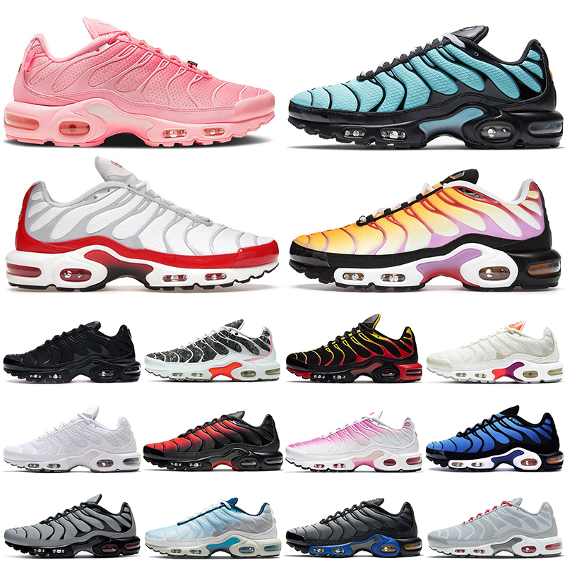 

tn plus men women running shoes trainers Psychic Blue Atlanta White Volt Worldwid Triple Black Grey Yellow University Red designer mens outdoor sneakers, W4 aqua silver 40-46