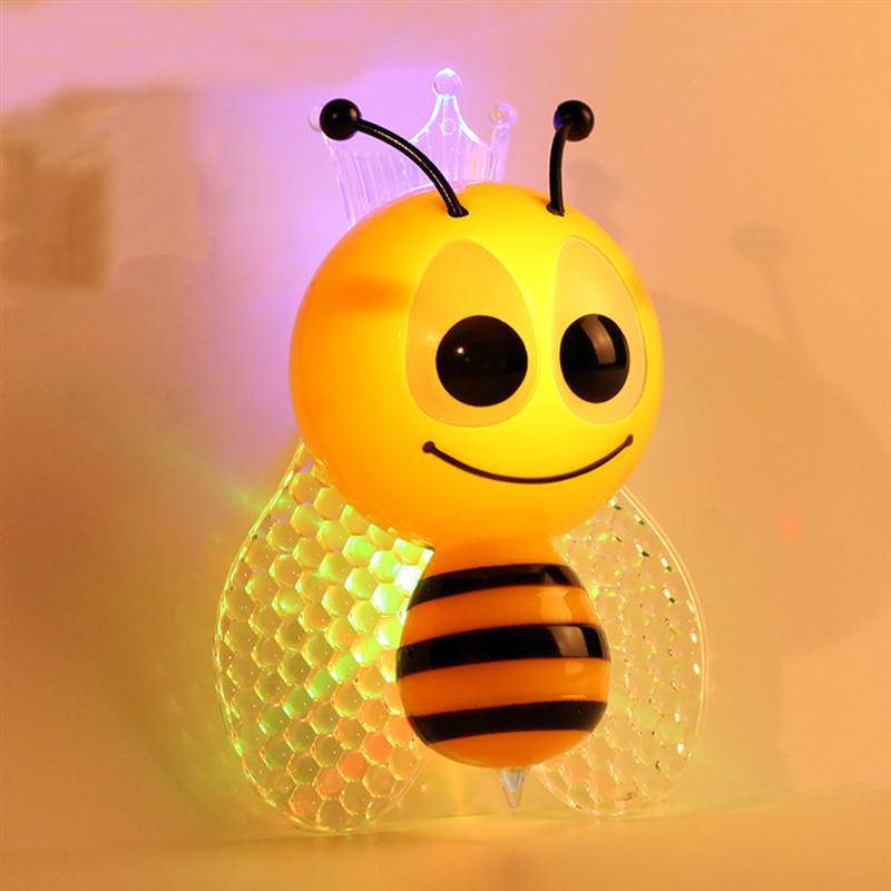 

Night Lights Bee Design Light Lamp Light-Controll Wall Nightlight For Baby And Toddlers With EU Plug