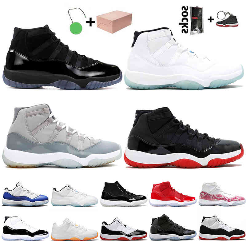 

Wholesale Women Mens Jumpman 11 11s Shoes Legend Blue Cap Gown Bred Cool Grey Citrus Concord Retro Sneakers
