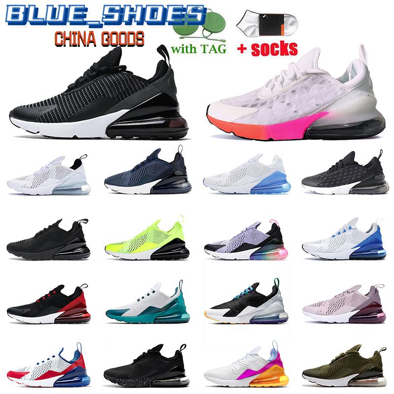 

2021 Men Womens 270s Running Shoes 27c Tea Berry Navy Blue Black Mesh Sneakers Triple White Photo Bule Volt Barely Rose Spirit Teal Summe Nf, Item3 36-45 navy blue