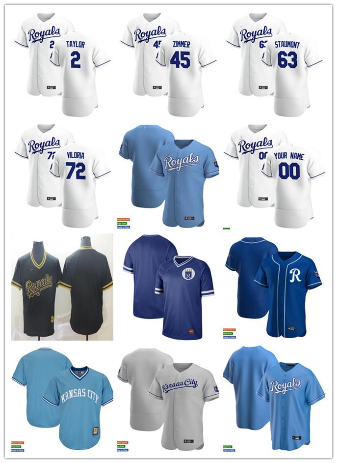 

Men Women Youth Kansas City Royals 63 Josh Staumont 2 Michael A. Taylor 72 Meibrys Viloria 45 Kyle Zimmer Custom Baseball Je, Blue;black