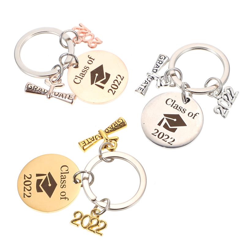

Keychains 3Pcs Graduation Themed 2022 Key Rings Unique Bag Decors
