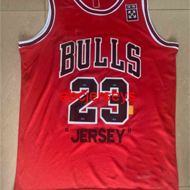 

Full embroidery #23 Michael Red 85 Anniversary Swingman Jersey Retro College Jersey -6XL