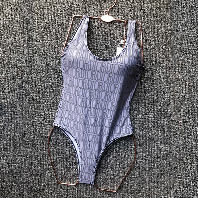 

Designer Fashion Cross Sling Letter Print Swimwear swims Bikini for Women Swimsuit Bandage Sexy Bathing One-piece Suit, 08