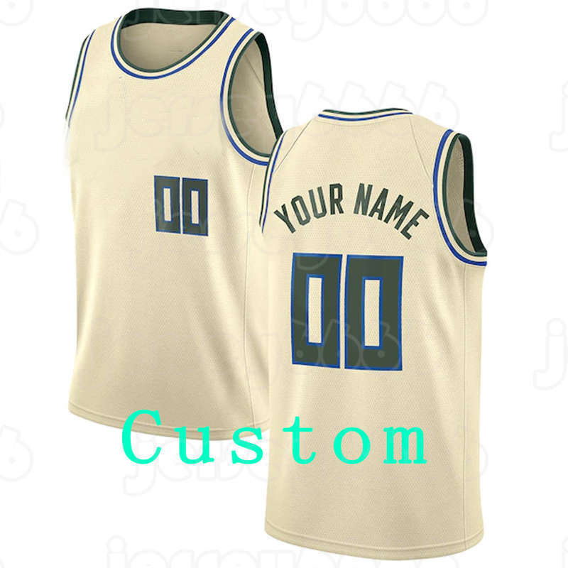 

Mens Custom DIY Design personalized round neck team basketball jerseys Men sports uniforms stitching and printing any name and number Stitching cream yellow green