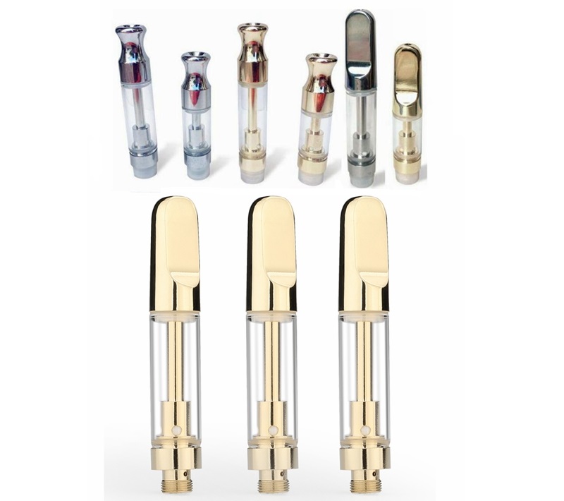 

TH205 Ceramic Coil Vape Tank Cartridge 0.5ml 1.0ml 510 Thread G5 Atomizer for Thick Oil BUD Vapor Batteries
