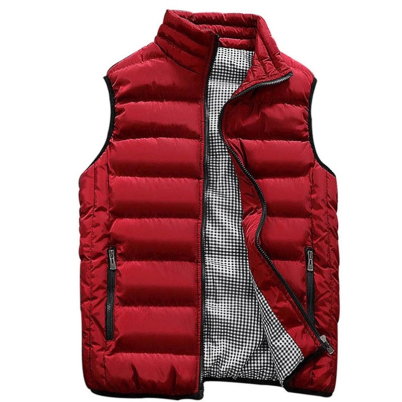 

Autumn Winter Sleeveless Coat Men Vest Male Fashion Brand Casual Slim Waistcoat Coat Men's Waterproof Jacket Plus Size 5XL Homme 211111, Army green jacket