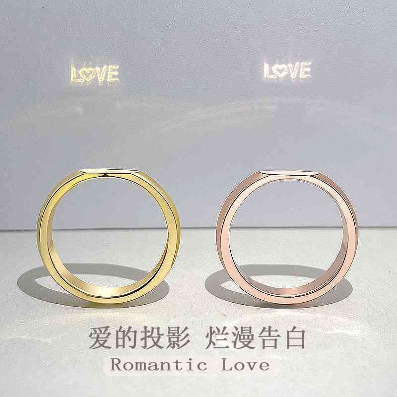 75%OFF Outlet OnlineSterling Silver 925 days old projection female vibrato, the same tiktok love lovers tail to ring-image-711292059