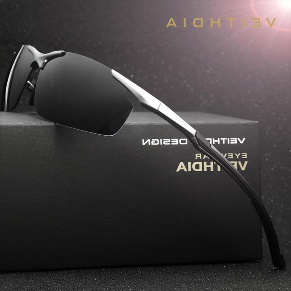 

sunglasses Fashionable sun frames Aluminum Magnesium Men's SunGlasses Polarized Driving oculos Male Eyewear Sun Glasses For Sports Men shades, Black