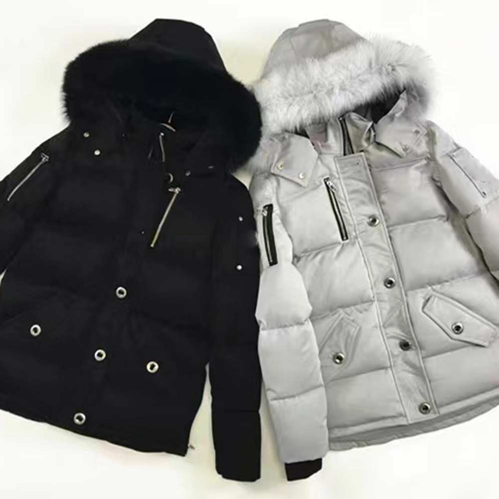 

Mens Winter Jackets Down Coat Black Metal Tag Puffer Jacket Men's Casual Hooded Moose Coats Outerwear Man Warm Men Parkas Unisex Outwear bomber, Dust bag not sale
