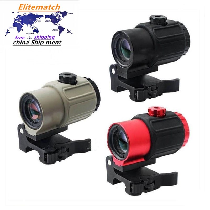 

Tactical G43 3x Magnifier Scope Sight with Switch to Side STS QD Mount Fit for 20mm rail Rifle Gun