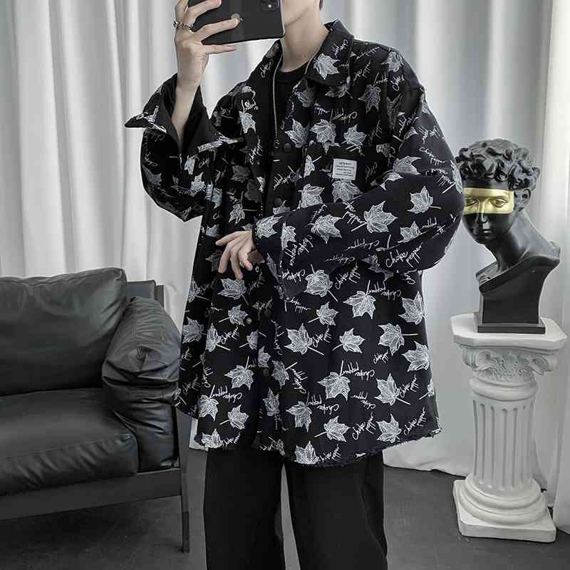 

Hiphop coat men' spring and autumn fried street stormsuit American hip hop jacket tide brand ruffian handsome top, Black high quality
