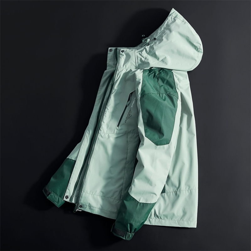 

Winter men's and women's outdoor clothes, assault suit, three in one mink two-piece set, live broadcast special, Pink female mink style