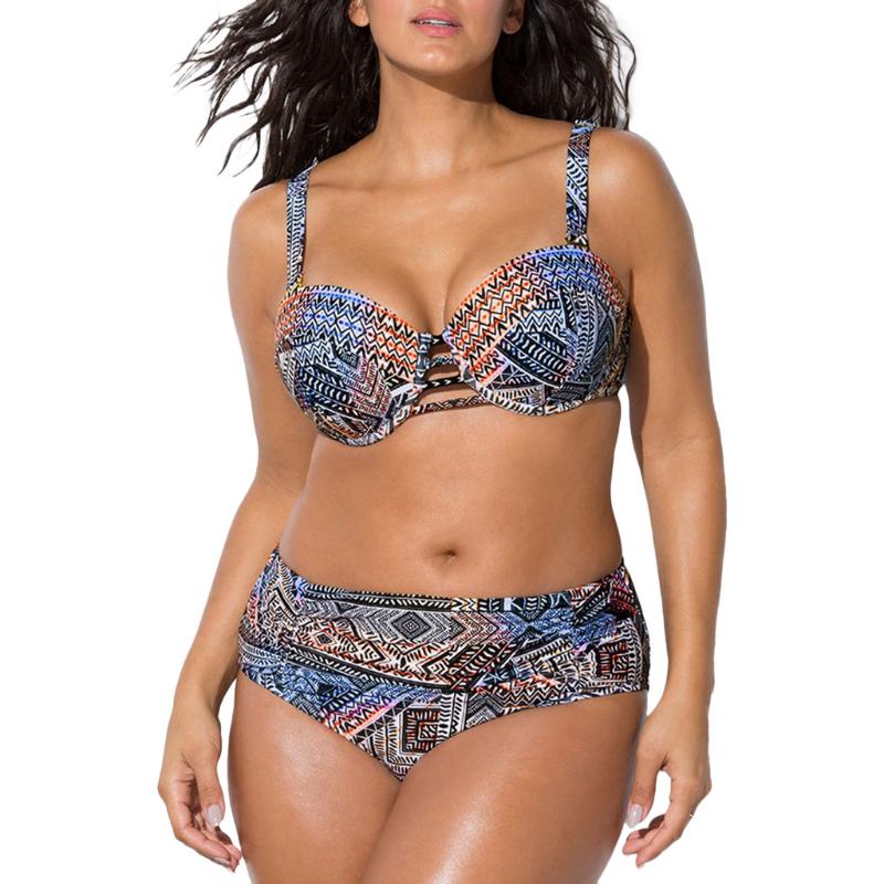 

Women's Swimwear Women Sexy Print 2Piece Beachwear Siamese Swimsuit Bikini FASHION Swimming Suit, Multi