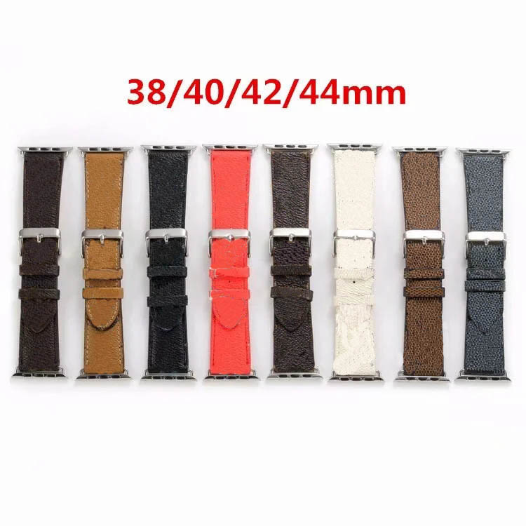 

New Design Leather Strap for Apple Watch Band Series 6 5 4 3 2 40mm 44mm 38mm 42mm Bracelet for iWatch Belt ivy001