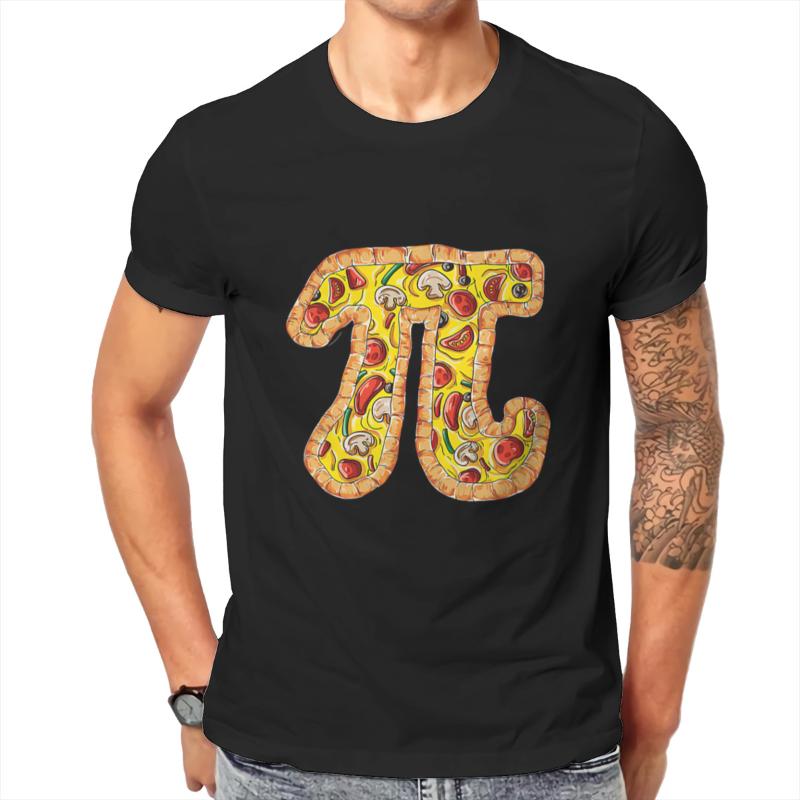 

Men's T-Shirts Pi Day Shirt Funny Pizza 3 14 Math Teacher Lover Food T Men Summer Cotton T-shirt Tees Streetwear Harajuku, Black
