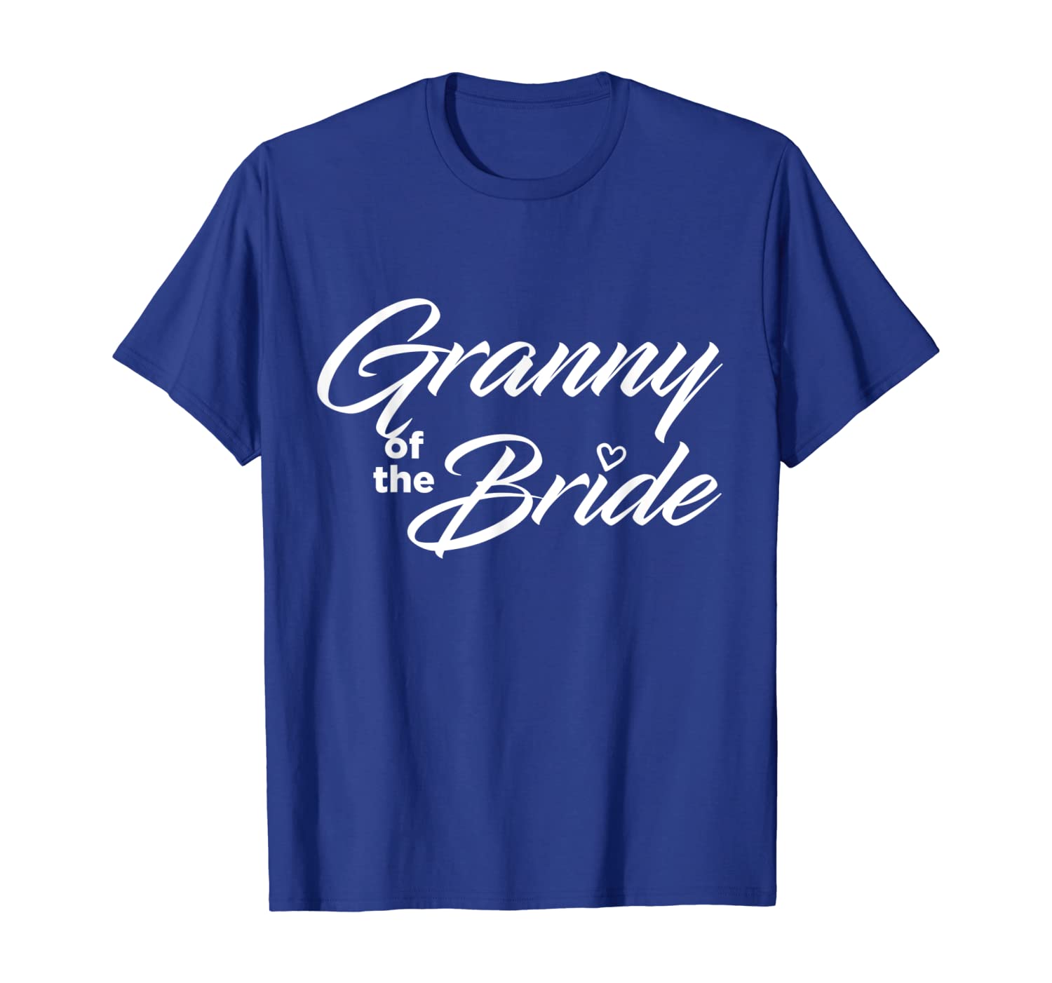 

granny of the bride wedding party t-shirt, White;black