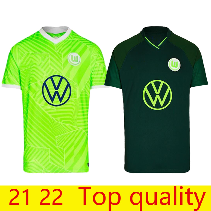 

21/22 VfL Wolfsburg soccer jersey 2021 Home GINCZEK STEFFEN shirts Away ROUSSILLON MEHMEDI MBABU BROOKS ARNOLD WEGHORST football uniform