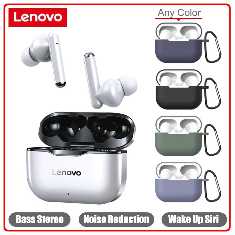 

Headsets TWS Earphones Lenovo LP1 Bluetooth 5.0 Wireless Earbuds 9D Stereo Sound Noise Reduction IPX4 Waterproof Sports With Mic