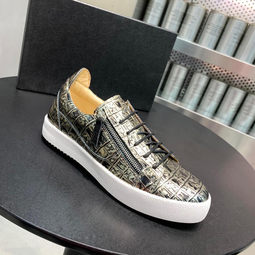 

GIUSEPPEZANOTTIFashion luxurys designers sports shoes high quality mens womens gail frankie casual sneakers zipper decoratio BRY, Black