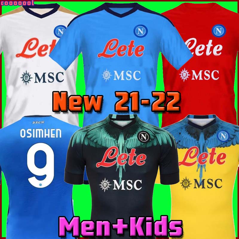 

21 22 Napoli Marcelo X Burlon Soccer Jerseys Fourth Tribute to DIEGO Maradona camiseta INSIGNE MERTENS H.LOZANO 2021 2022 Thailand Naples Football Shirts Kits, 21/22 home men + serie a