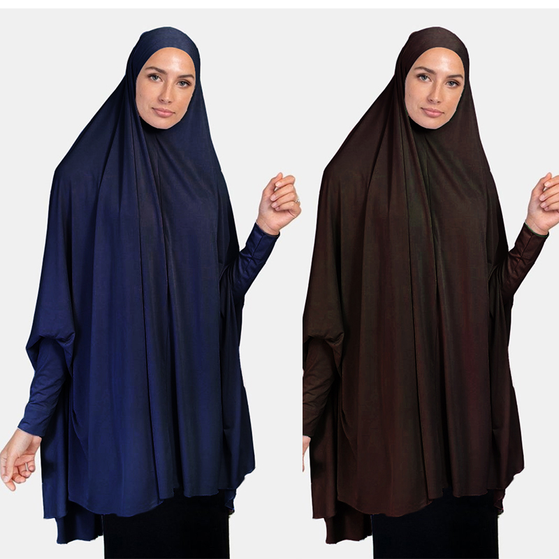 

Eid Women Muslim Long Khimar Abaya Hijab Jilbab Burqa Islamic Prayer Garment Overhead Turban Hijab Shawls Burka Ramadan Hijabs