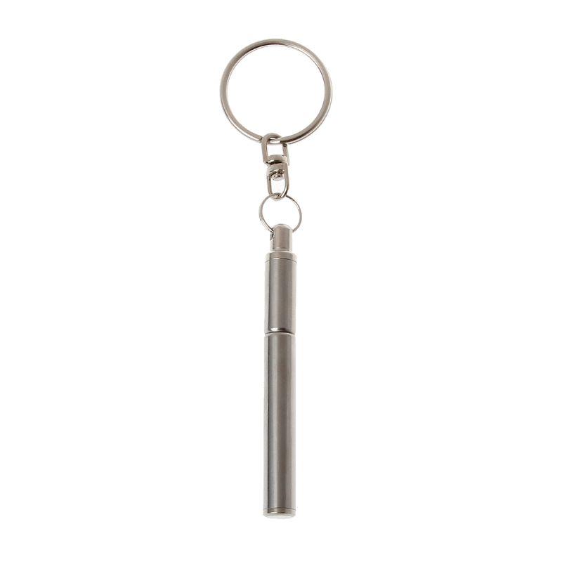

Keychains Portable Stainless Steel Ballpoint Pen Metal Key Ring Keychain Tools