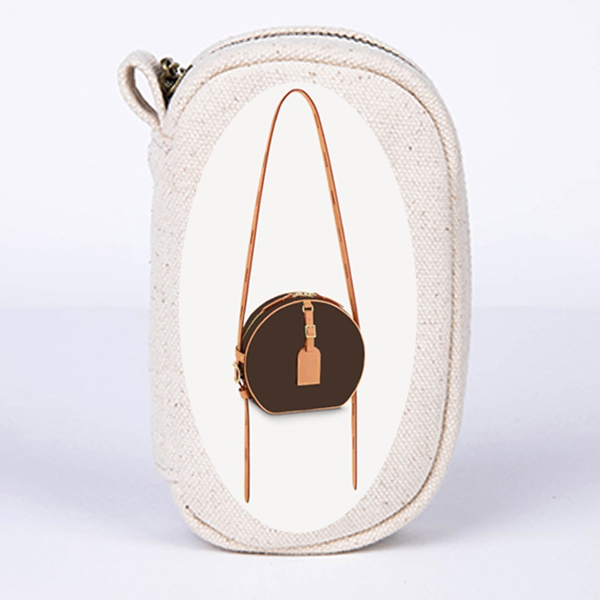 

Brown Flower MO. BOITE CHAPEAU SOUPLE M45647 , Cosmetic Bag . NOT SOLD SEPARATELY !!! Customer order, Customize