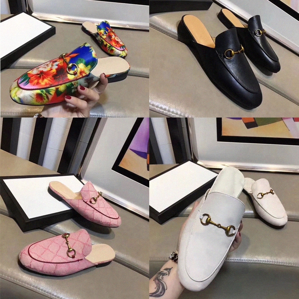 

2021 Men Luxury Metal leather loafers Muller Designer slipper Womens shoes with buckle Fashion Princetown slippers brown Casual Mules Flats 35-45 cpk0#, I need look other product