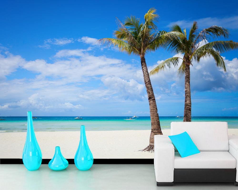 

Wallpapers Papel De Parede Perfect Beach Natural Landscape 3d Wallpaper,living Room Tv Wall Bedroom Kitchen Papers Home Decor Mural, Embossed wallpaper
