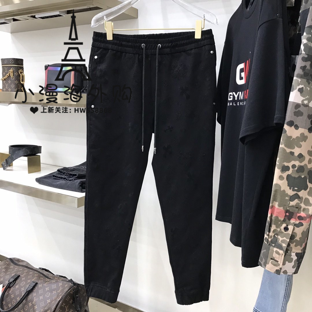 

Crosin Chrome-Hearts / Ch 20 New Print Casual Pants Ch Sports Pants for Men and Women HU7L UZHB, Black