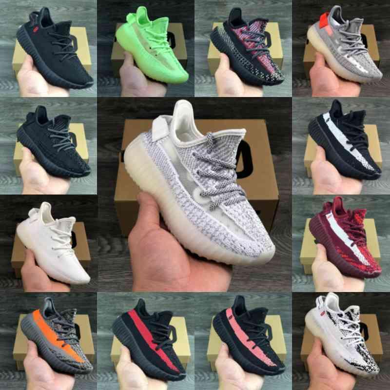 

Kids Bred Zebra Cinder Shoe Infants Kanye Wests Toddlers Yecheil Static Synth Black Cloud White Desert Sage Glow G vtS YEZZIES YEEZIES BOOST, As pics