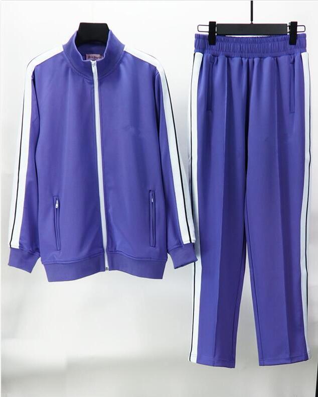 

Mens Womens Set Sweatsuit Tracksuits Men Track sweat suit Cardigan coats angels angles Man designer jackets + pants sportswear 21ss palm, Blue pants