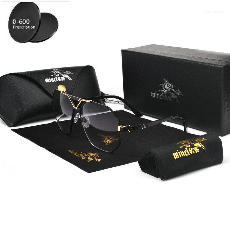 

MINCL/ Style 2021 Designer Sunglasses Men Women Vintage Oversized Myopia Polarized Man Driving NX1