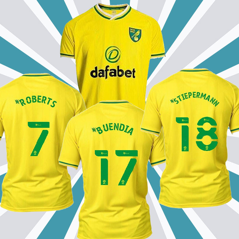 NEW 20 21 Norwch Soccer JerseyS City HUGILL ROBERTS HERNANDEZ PUKKI Football Uniform 2020 2021 BUENDIA STIEPERMANN MCLEAN Skipp Shirt