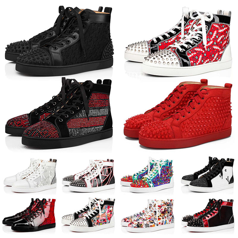 

Outdoor Casual Red Bottoms Oxfords Bottoms Men Shoes Platform sneakers Authentic Leather Suede Luxurys Designers Women Trainers Party Lovers Wedding Business, B12