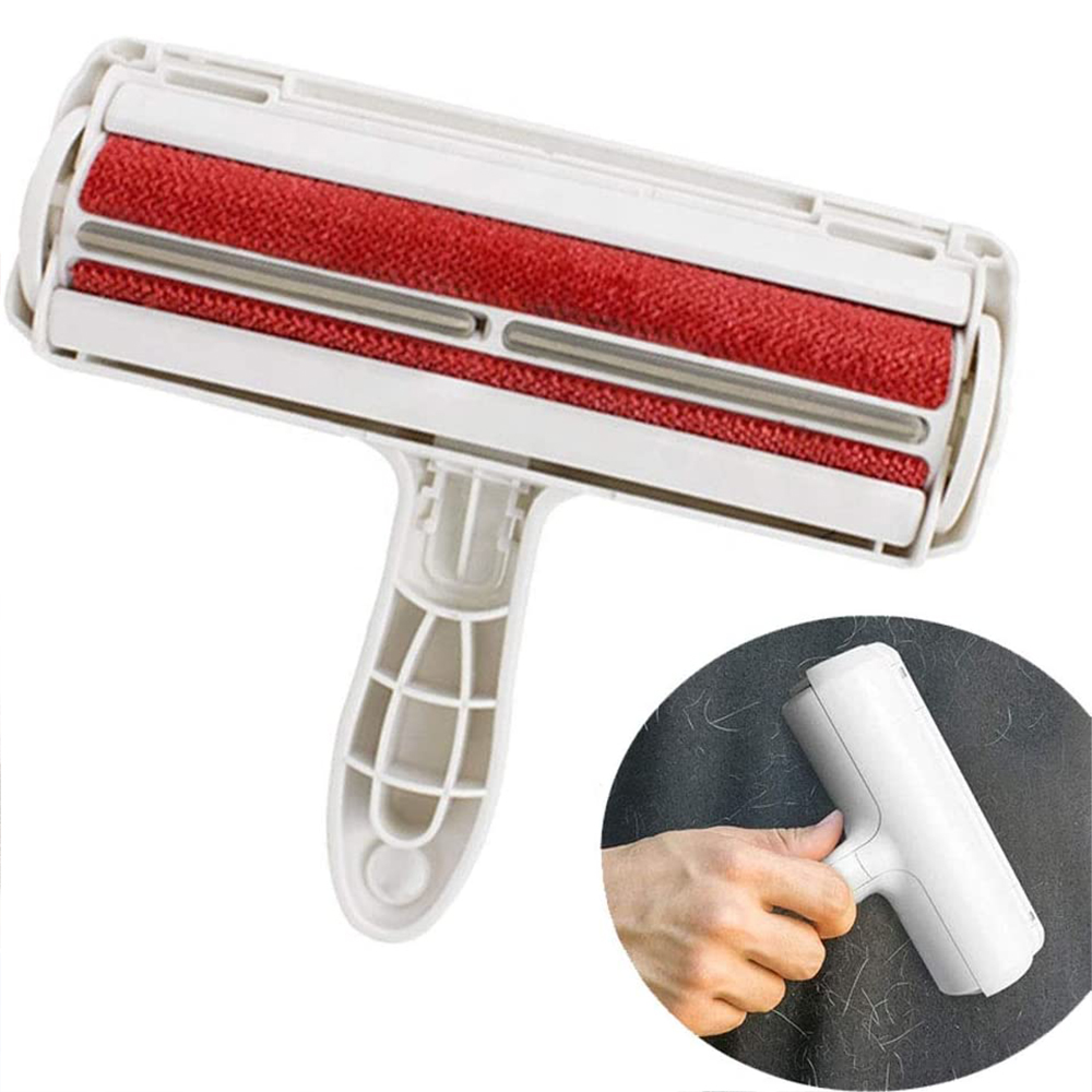 

Reusable Pet Hair Remover for Cats & Dogs, Self Cleaning, No Tape Required, Lint Removal, Fur Remover for Furniture, White