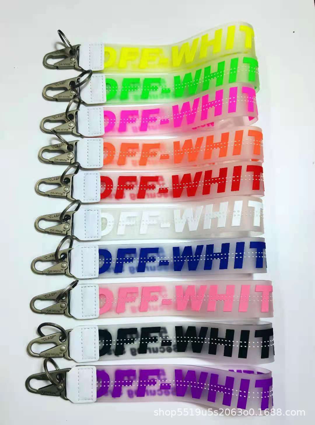 

Off Transparent White Pvc Jelly Letter Key Chain, Mobile Phone Pendant, Jeans Pendant Multifunctional Accessories
