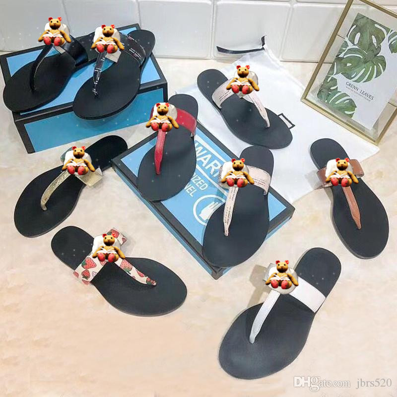 

2022-- New designer sandals, men's slippers, black flip flops, ladies luxury classic widened flat bottom fashion casual large size 35-46 size with box, Blue