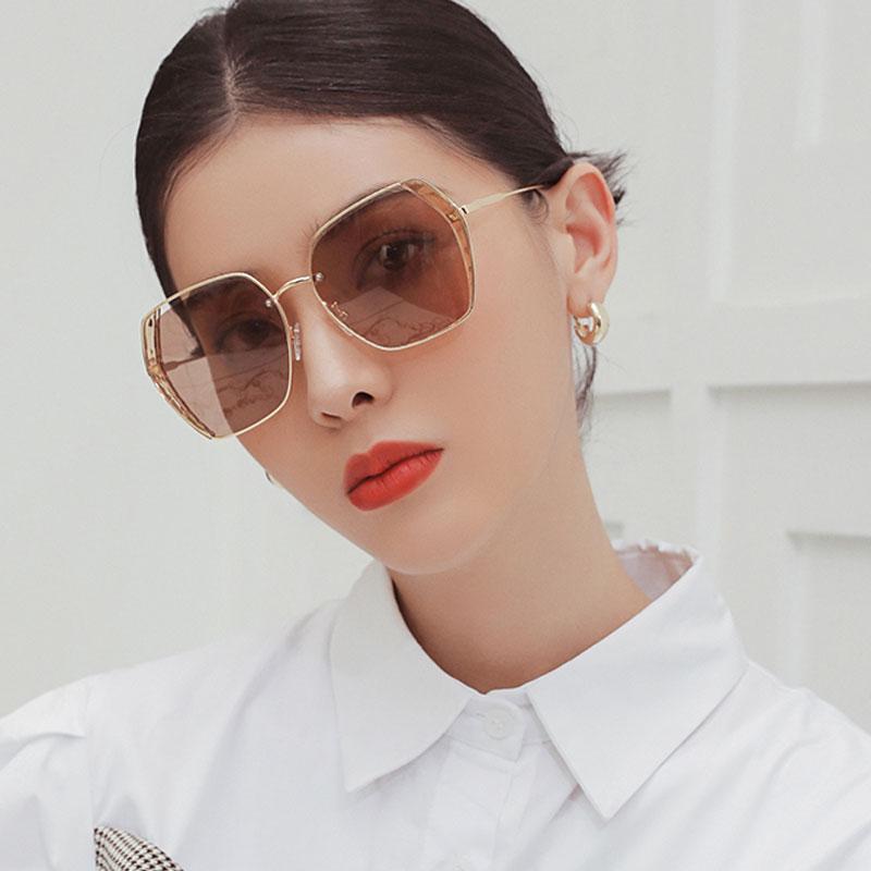 

Fashion Women Sunglasses Polaroid Hollow Out Luxury Designer Glasses Lady Driving Eyewear UV400 With Accessories