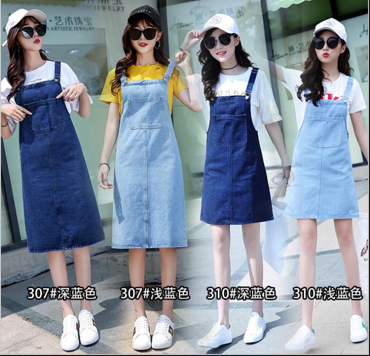 

womens dresses overalls denim suspenders dress england style plus size sundress jeans women frayed summer salopette femme, Black;gray