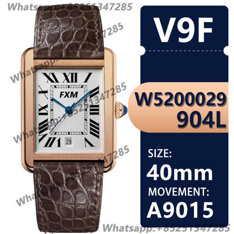 

Wristwatches Men's Automatic Mechanical Top Watch W520002 40.5mm 18KGOLD V9F 904L Clean Super Clone Sport, Pink
